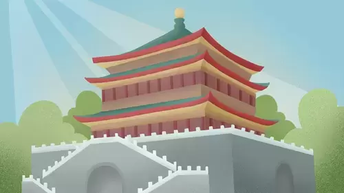 中國古建-古城樓插圖