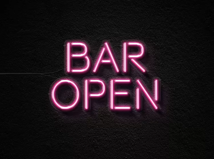 BAR-OPEN藝術字