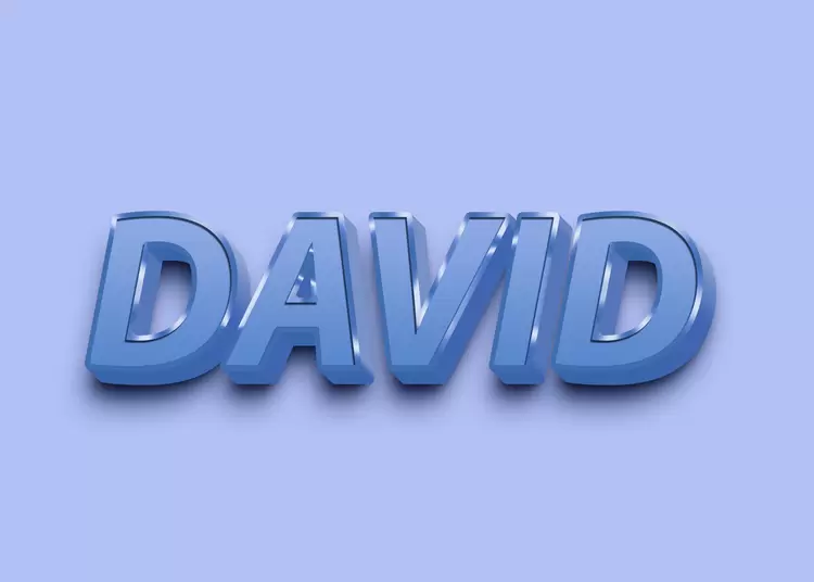 DAVID藝術字