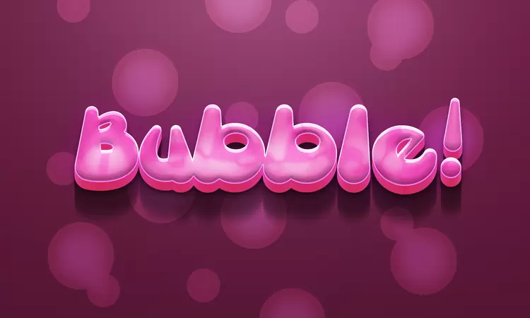 Bubble藝術字