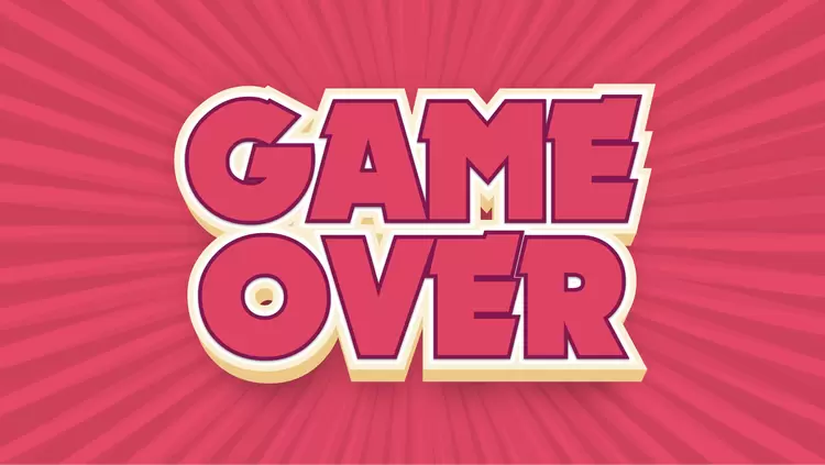 GAME-OVER藝術字