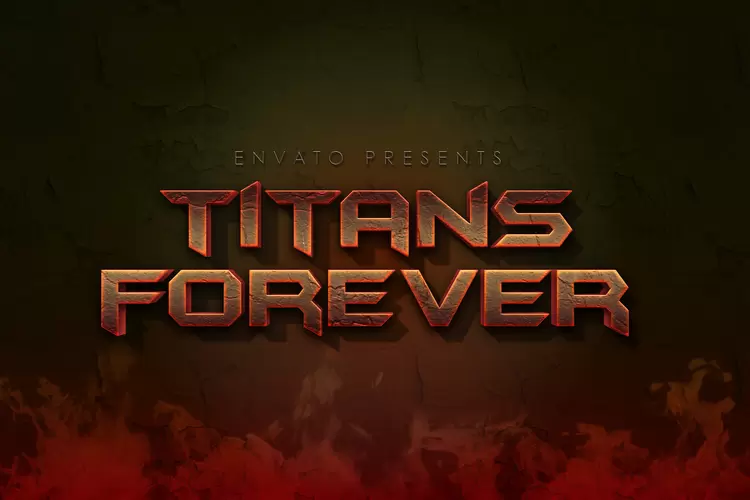 TITANS-FOREVER藝術字