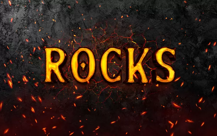 ROCKS藝術字