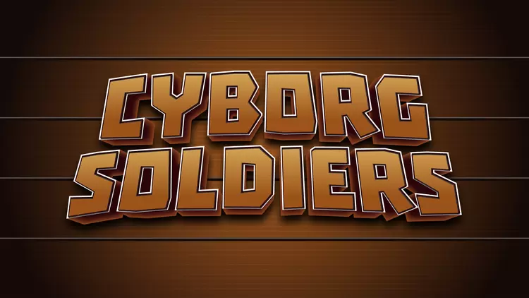 CYBORG-SOLDIERS藝術字