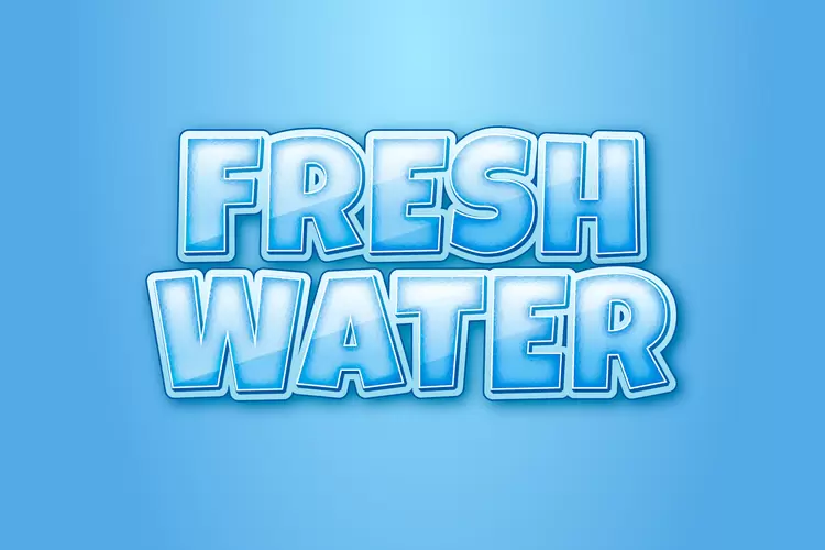 FRESH-WATER藝術字