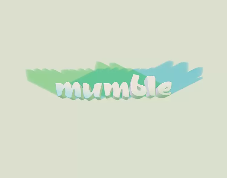 MUMBLE藝術字