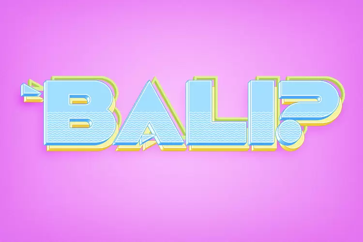 BALI藝術字