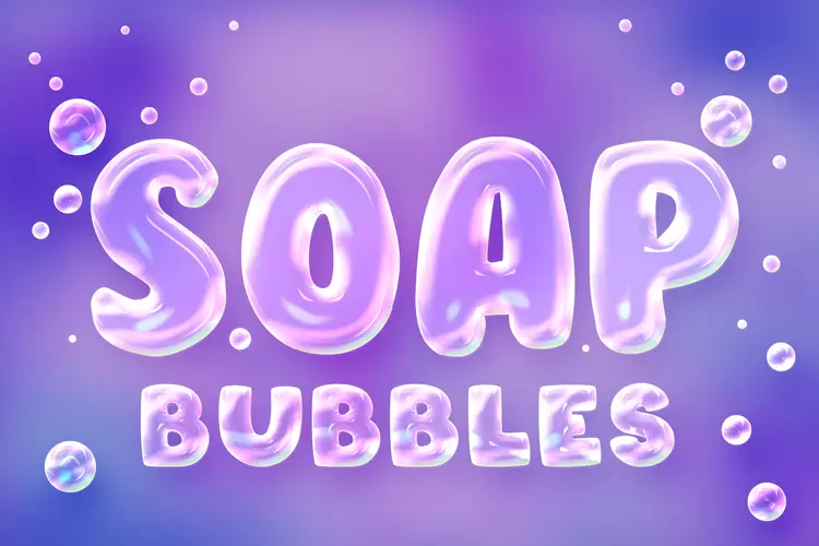 SOAP-BUBBLES藝術字