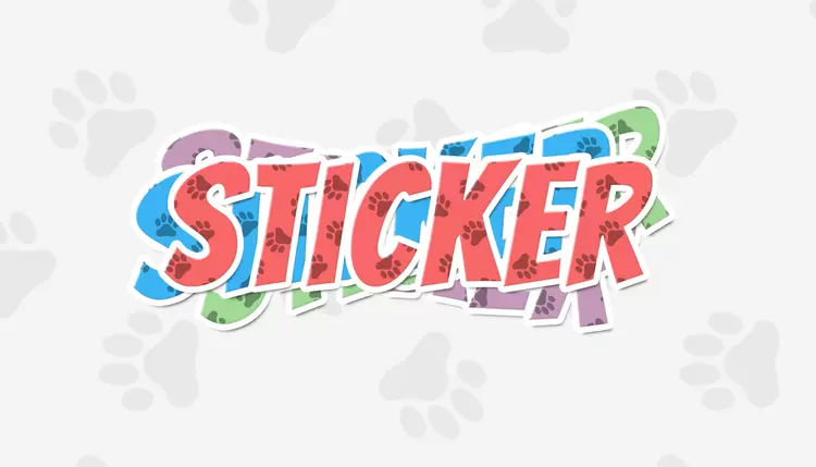 STICKER藝術字