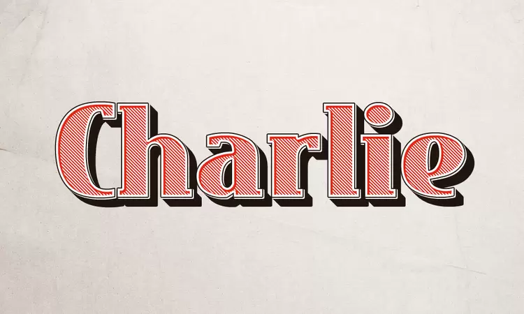 Charlie藝術字