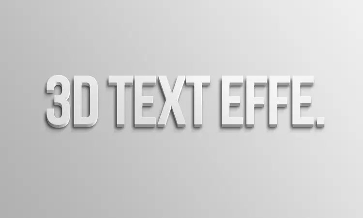 3D-TEXT-EFFE藝術字