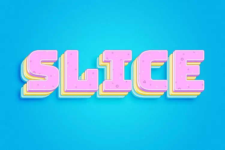 SLICE藝術字