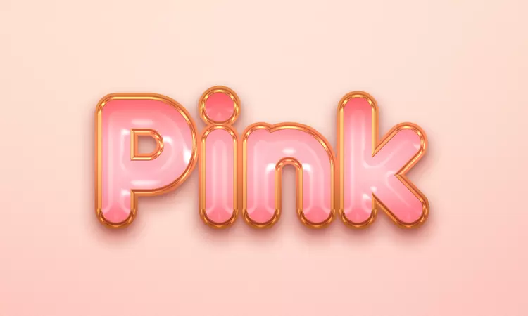 PINK藝術字