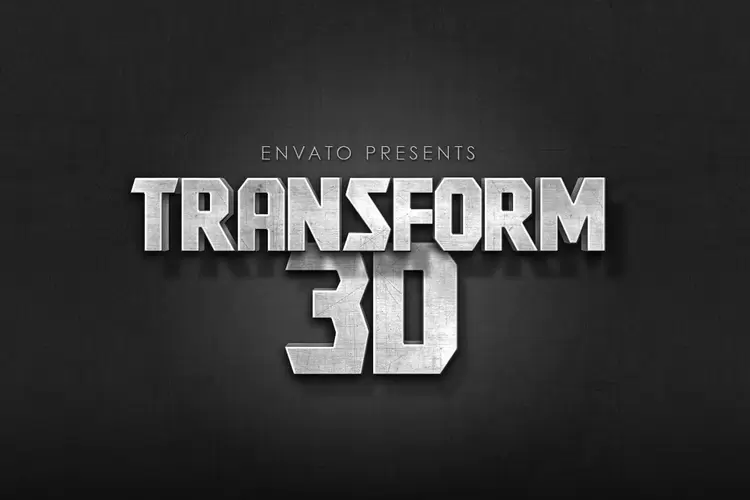 TRANSFORM-3D藝術字