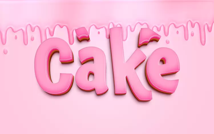 CAKE藝術字