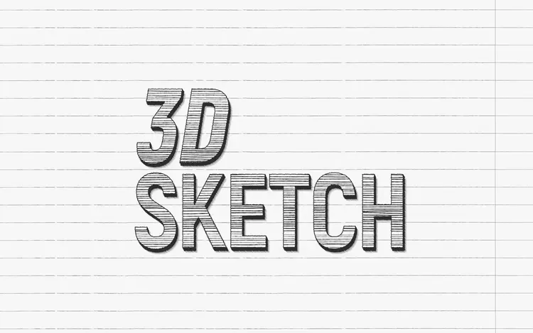 3D-SKETCH藝術字