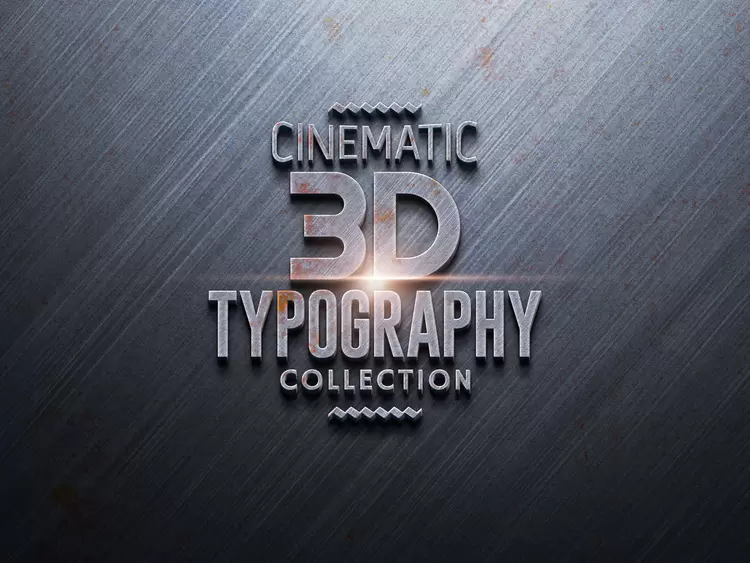 3D-TYPOGRAPHY藝術字