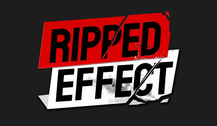 RIPPED-EFFECT藝術字
