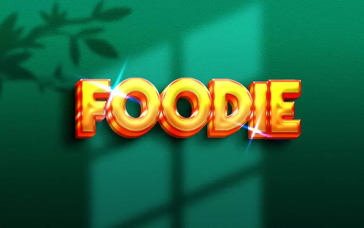 FOODIE藝術字