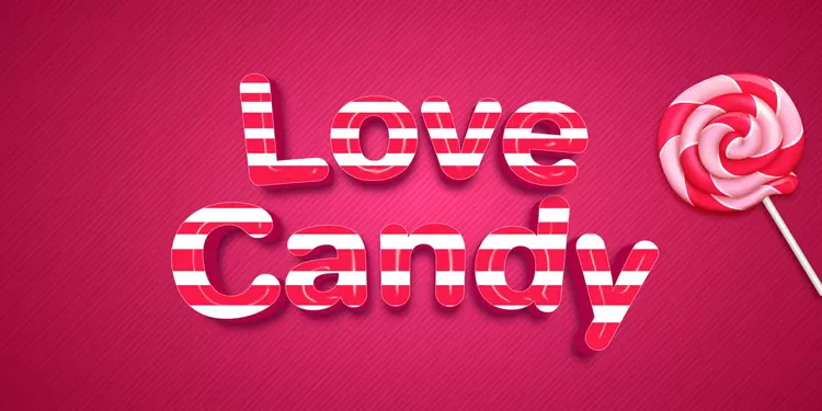 LOVE-CANDY藝術字