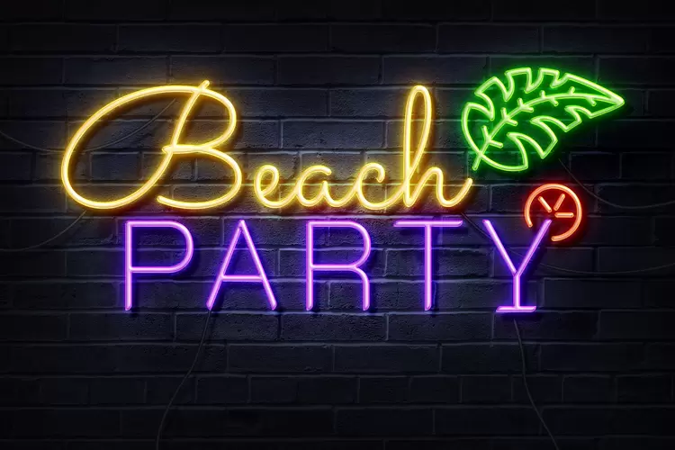 BEACH-PARTY藝術字