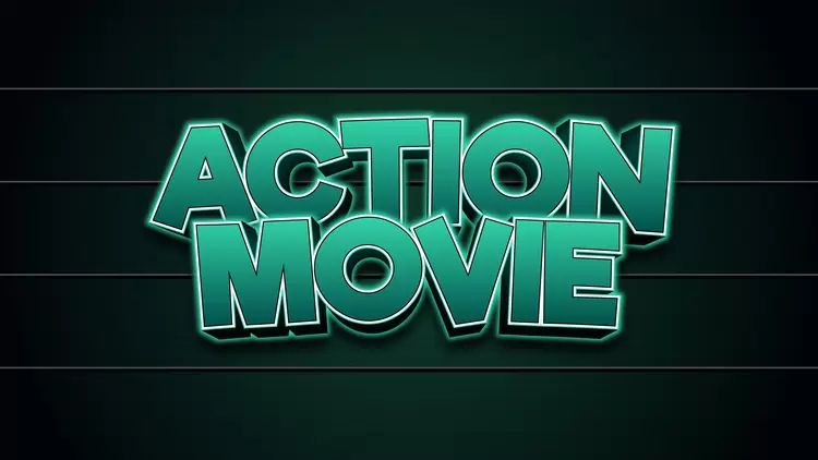 ACTION-MOVIE藝術字