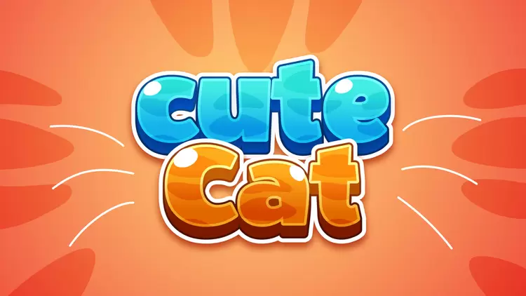 CUTE-CAT藝術字
