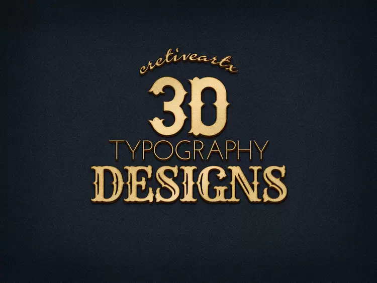 3D-TYPOGRAPHY-DESIGNS藝術字