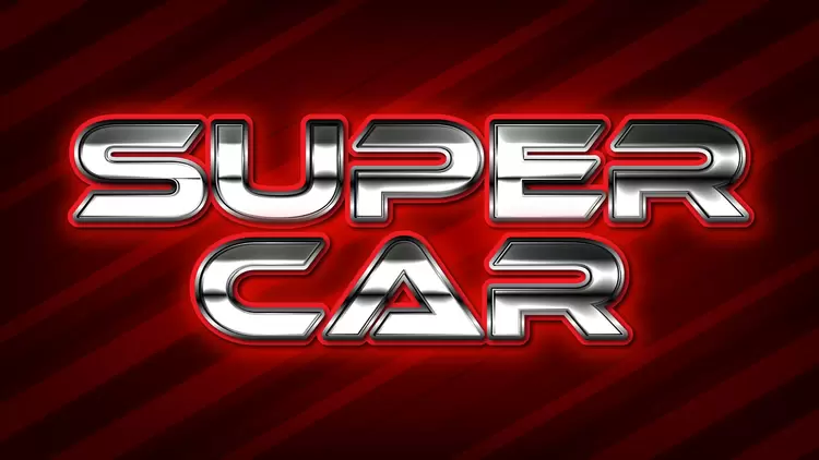 SUPER-CAR藝術字