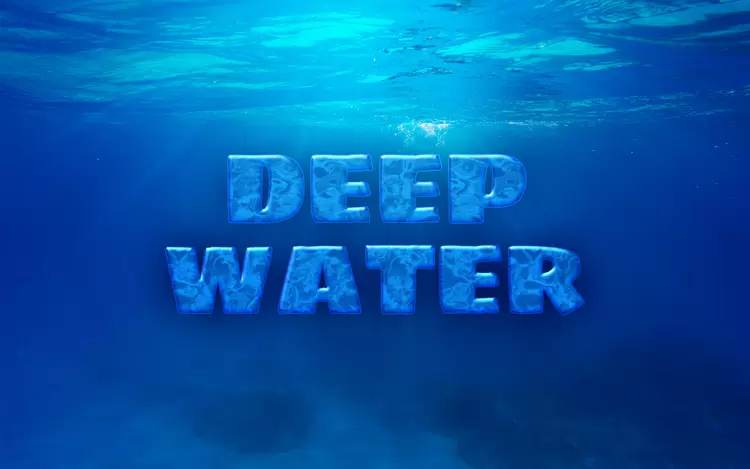 DEEP-WATER藝術字