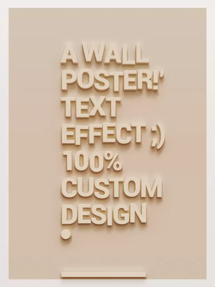 A-WALL-POSTER-TEXT-EFFECT藝術字