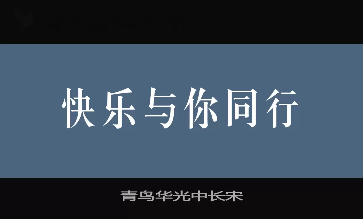 青鸟华光中长宋字型檔案