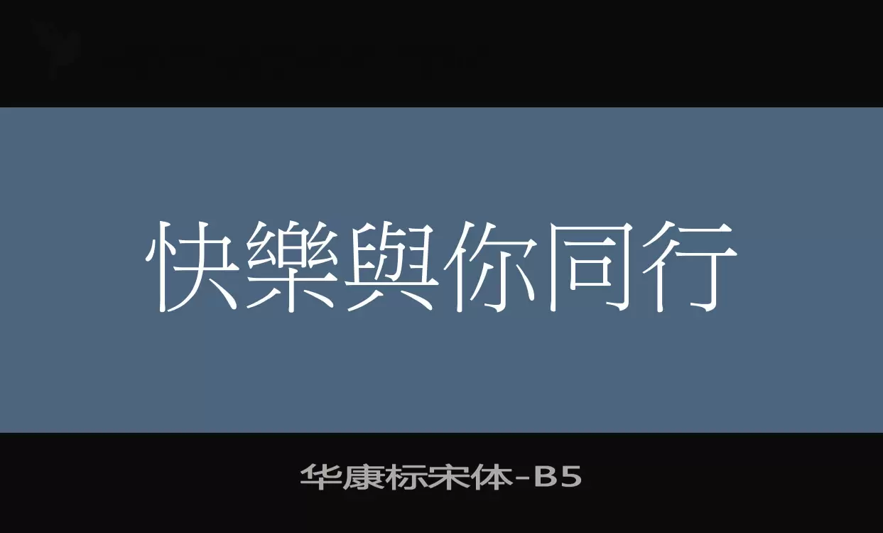 华康标宋体字型檔案