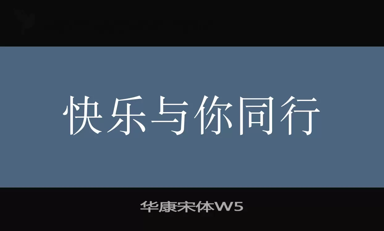 华康宋体W5字型檔案