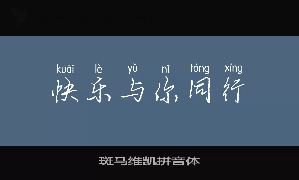 斑马维凯拼音体字型檔案