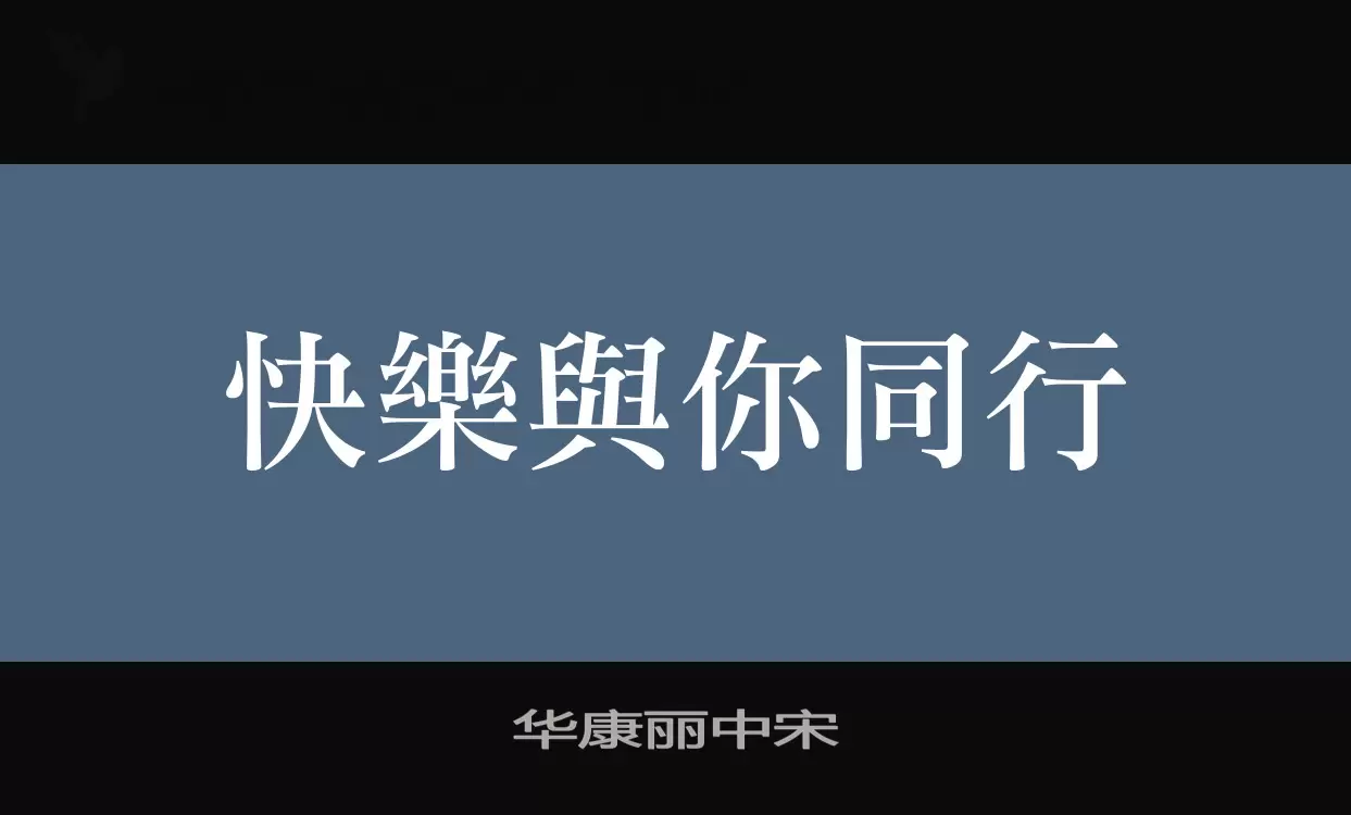 华康丽中宋字型檔案