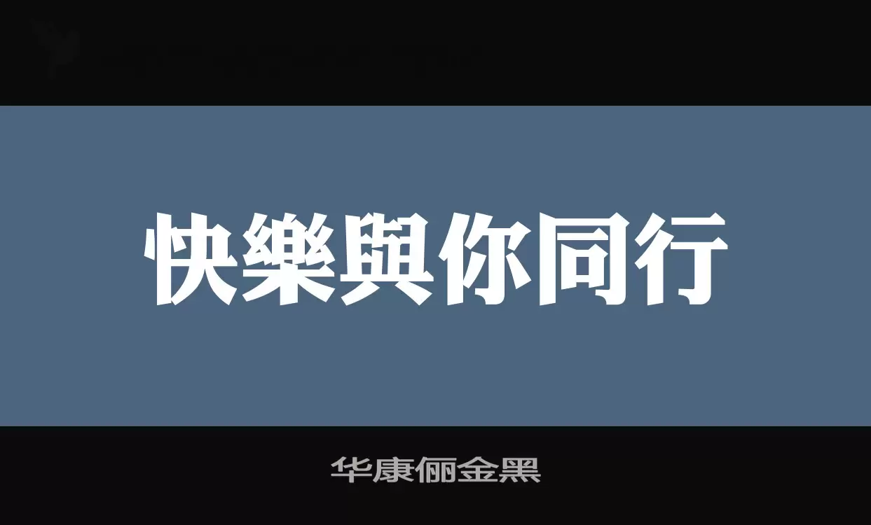 华康俪金黑字型檔案