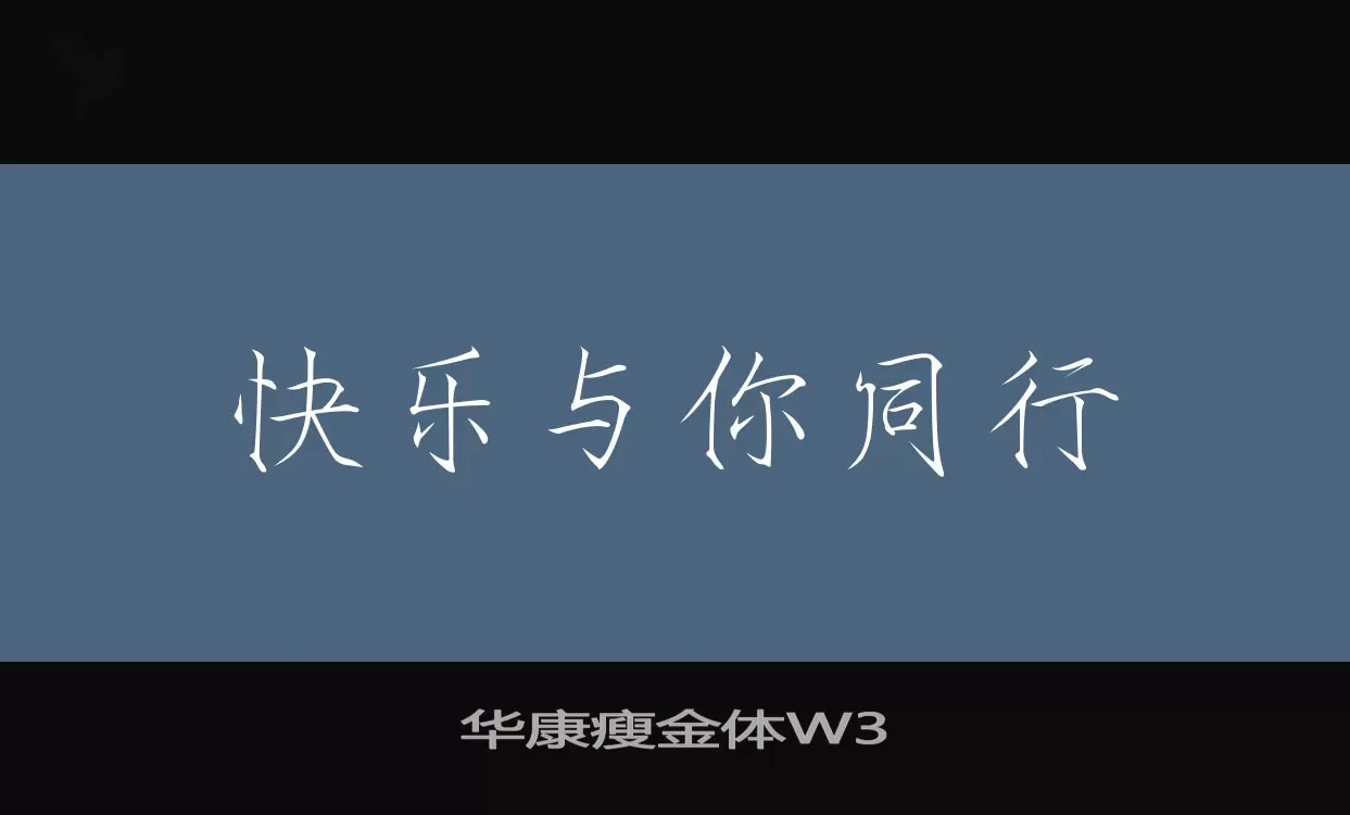 华康瘦金体W3字型檔案