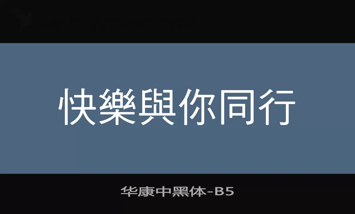 华康中黑体字型檔案