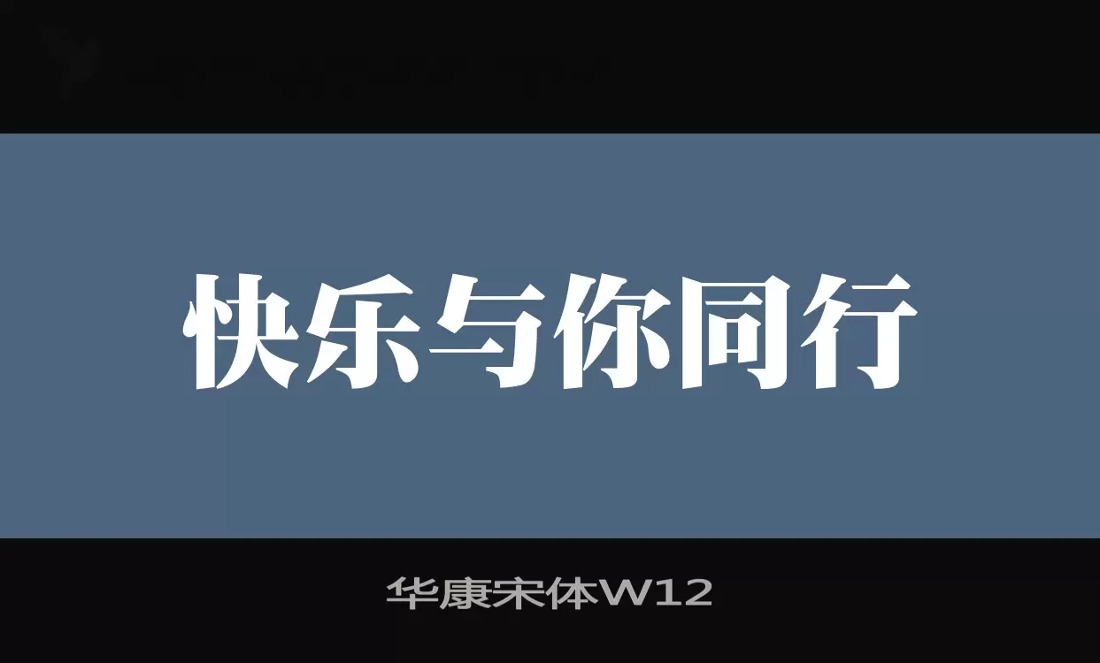 华康宋体W12字型檔案