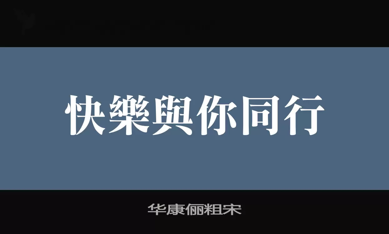 华康俪粗宋字型檔案