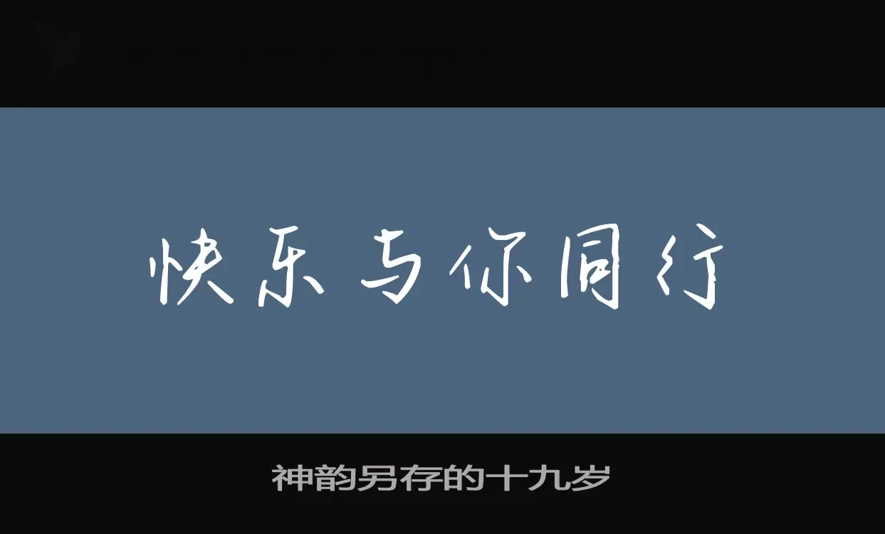 神韵另存的十九岁字型檔案