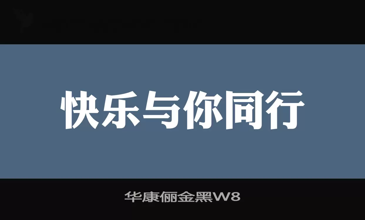 华康俪金黑W8字型檔案