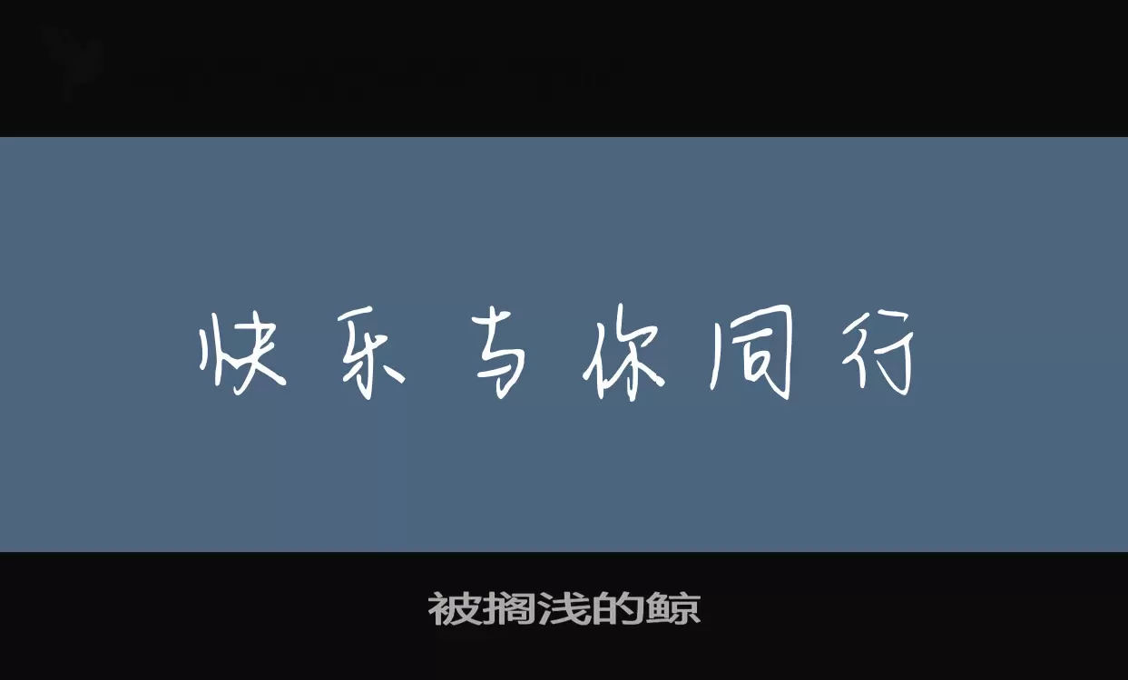 被搁浅的鲸字型檔案