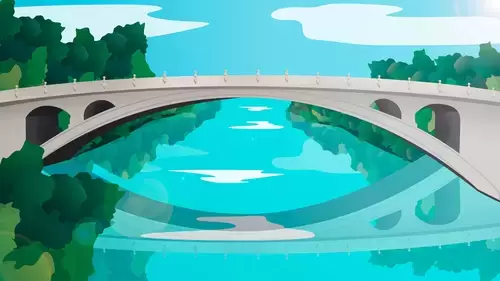 中國古建-趙州橋插圖素材