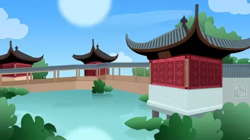 中國古建-三塔荷花池插圖