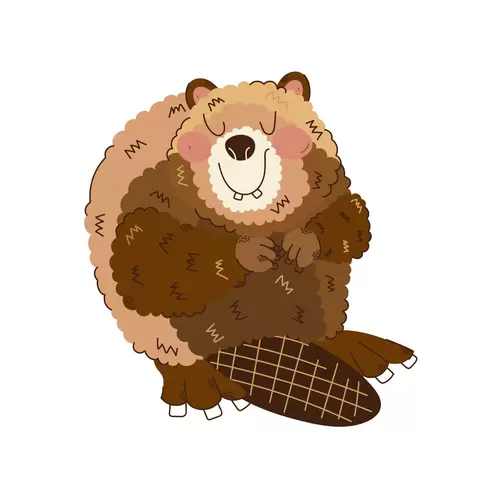 卡通動物-熊插圖素材