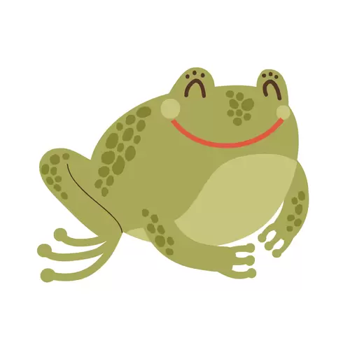 森林動物-青蛙插圖