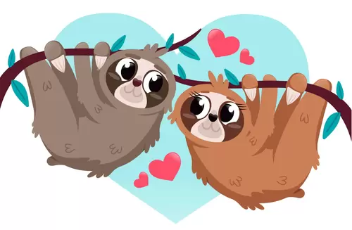 戀愛的動物-考拉-倒掛插圖