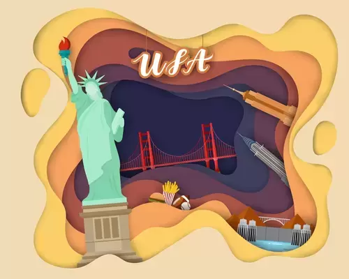 世界印象-美國插圖